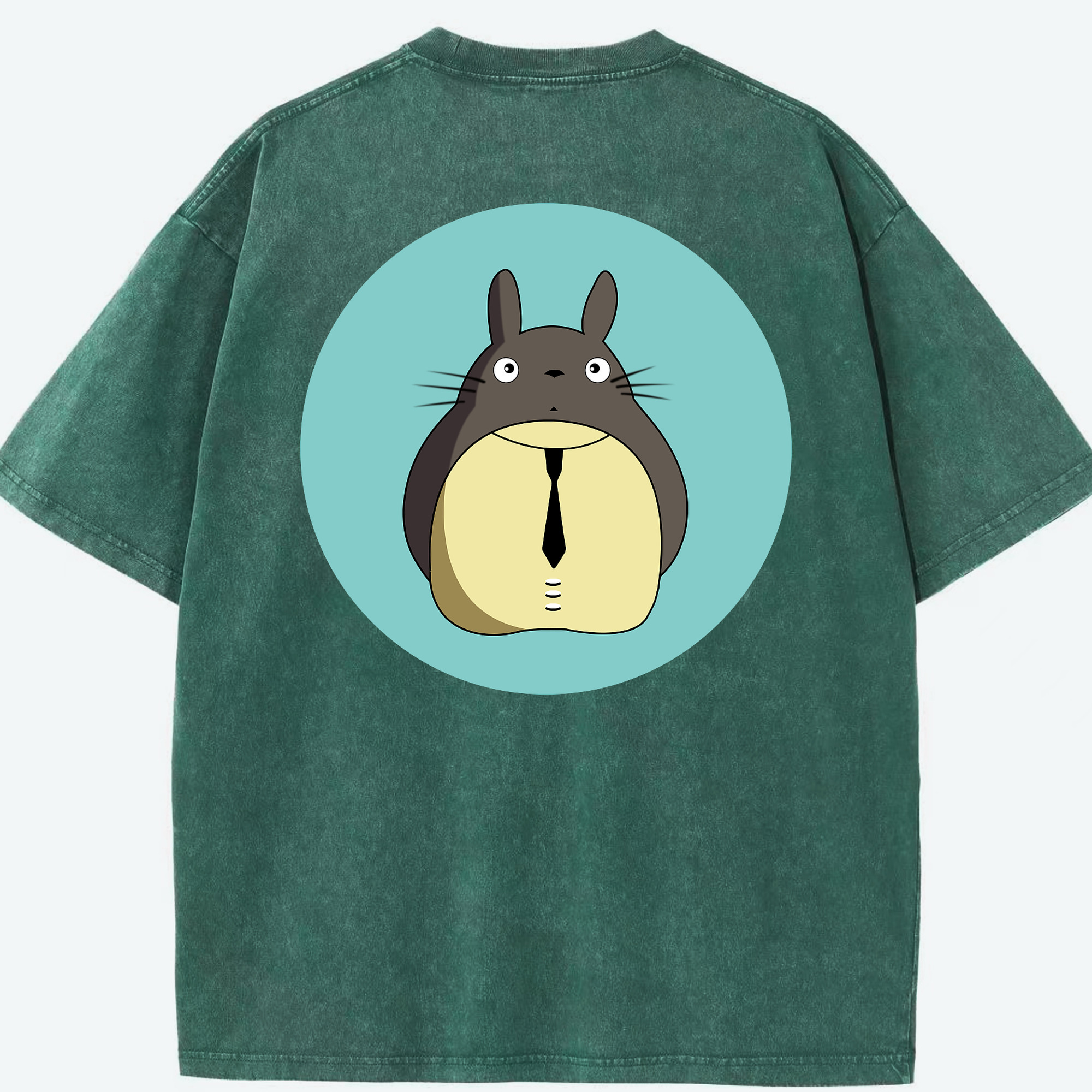 （画像用） となりのトトロ 草壁メイ 草壁サツキ My Neighbor Totoro Satsuki Kusakabe Mei Kusakabe 綿100% ヴィンテージ風 半袖Tシャツ（背面プリント）